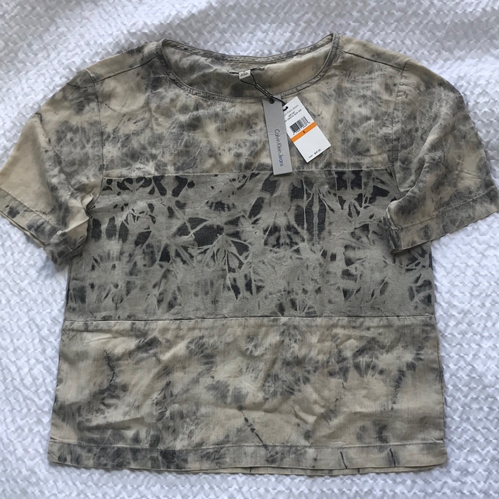 NWT Calvin Klein tie dye top size S